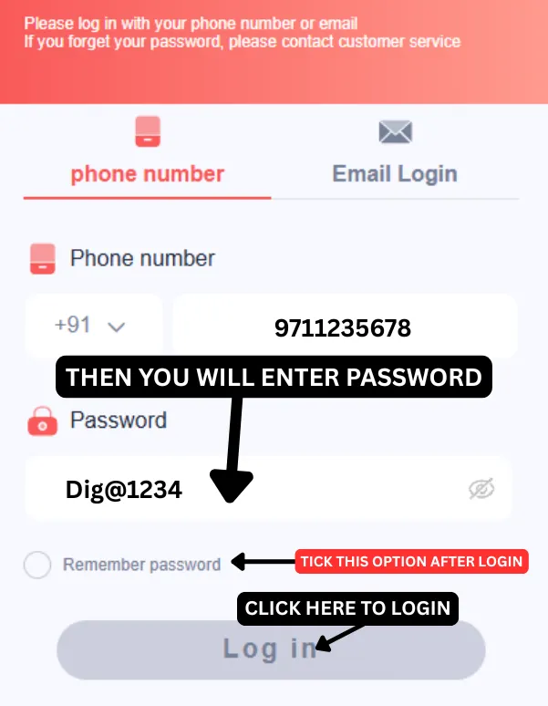 fill paswword for ok win login